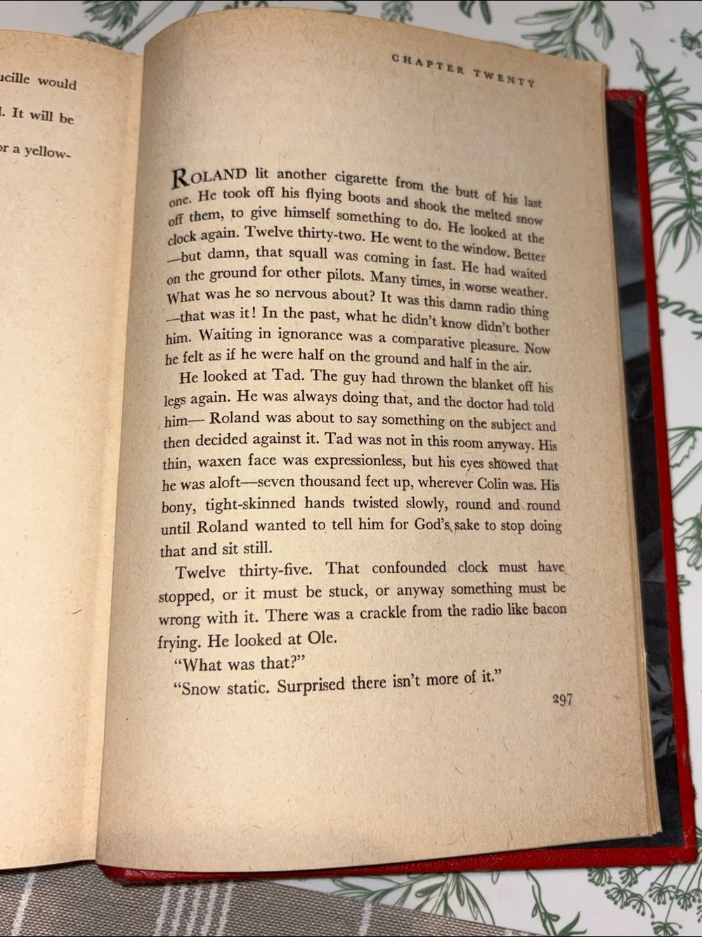 Vintage 1946 Blaze of Noon Hardcover Book by Ernest K. Gann -Red Cloth Bound